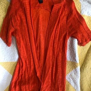 Lane Bryant orange long sweater